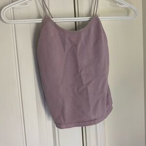 Purple garage spaghetti straps